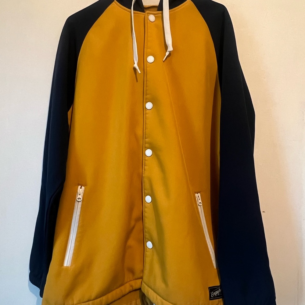 Empyre Yellow and Black Varsity Bomber Jacket